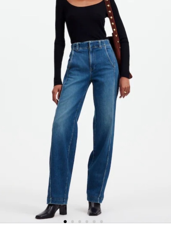 Madewell Denim - High rise trouser Jeans in Classic Blue Denim